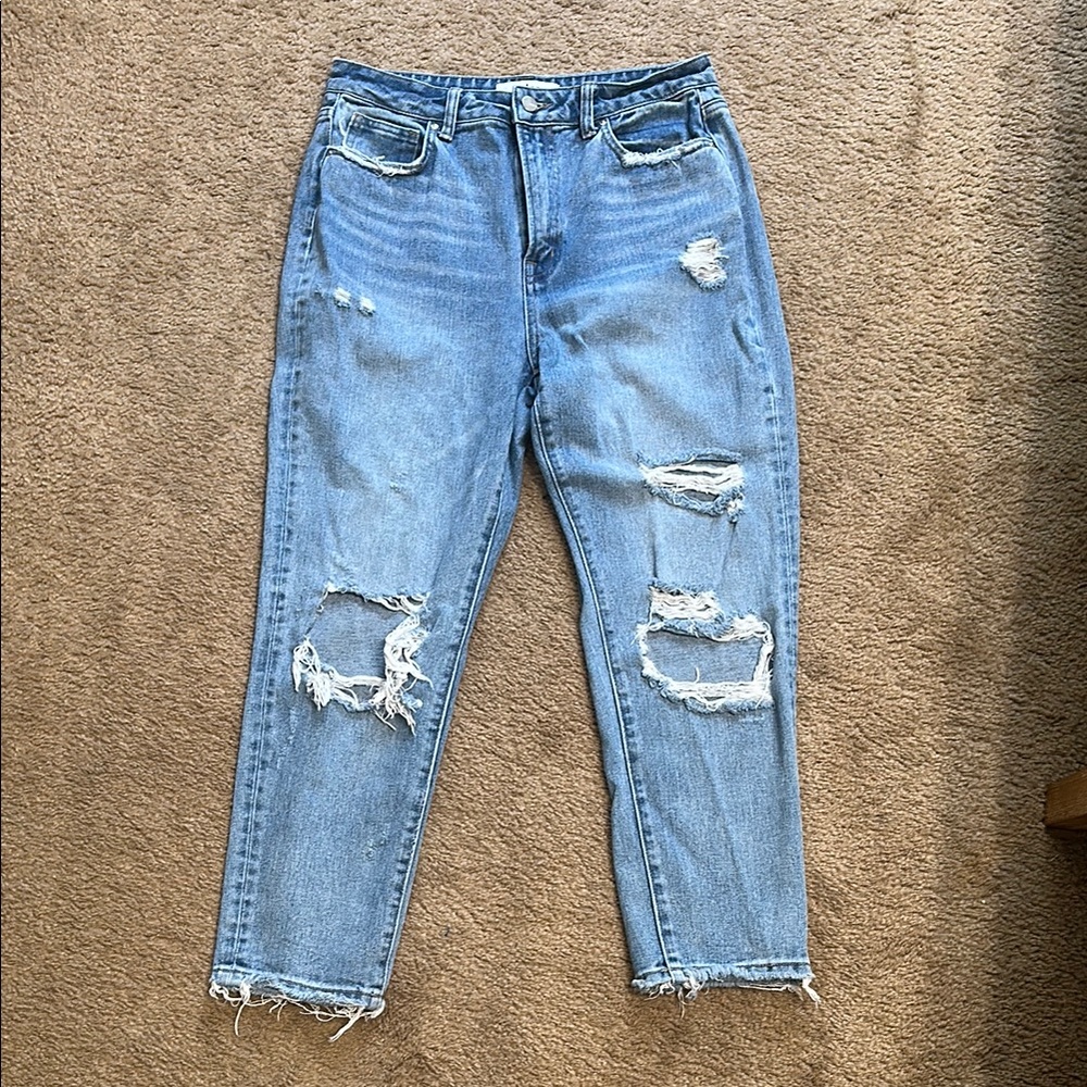 Mica Distressed Blue Jeans